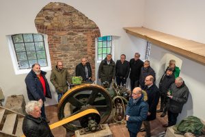 Baustellenbesichtigung in der Lechtinger Motormühle. Foto: Thomas Remme / Gemeinde Wallenhorst