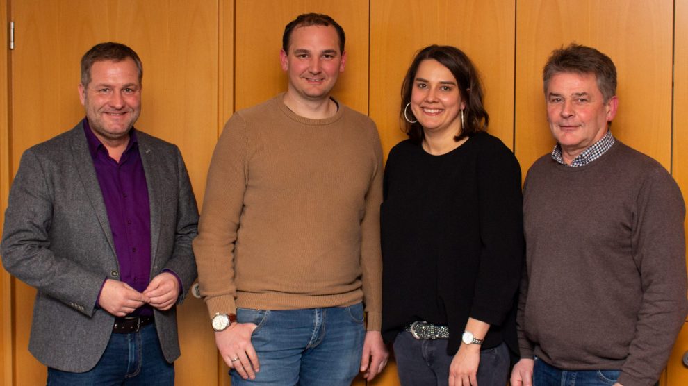 Guido Pott (SPD/FDP-Gruppenvorsitzender, Stefan Grothaus, Anika Reinink, Hans Stegemann (Ratsvorsitzender) (v.l.n.r.). Foto: Hendrik Remme