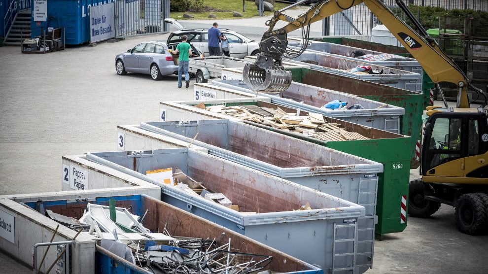 Die AWIGO Recyclinghöfe öffnen ab Donnerstag, 16. April 2020, wieder unter bestimmten Bedingungen auch für Privatkunden. Foto: AWIGO