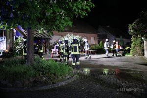 Die Feuerwehr ist bei einem Wohnhausbrand in Wallenhorst im Einsatz. Foto: M. Dallmöller