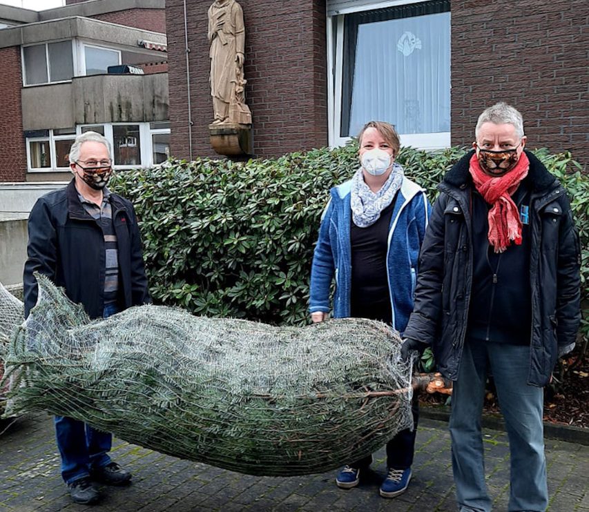 Der Wallenhorster Marketingverein auf Weihnachtsmission in der Gemeinde. Foto: Wir für Wallenhorst e.V. / konsequent PR