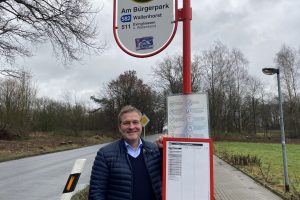 Der Wallenhorster Landtagsabgeordnete Guido Pott freut sich über die Landesmittel für die Haltestelle „Am Bürgerpark“. Foto: Büro Guido Pott