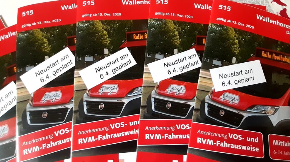 Nach der Corona-Zwangspause ist ein Neustart für den Bürgerbus Wallenhorst-Wersen ab dem 6. April 2021 geplant. Foto: BürgerBus Wallenhorst-Wersen e.V.