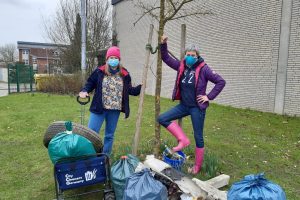 Die Grünen haben in Wallenhorst mit Birgit Schad und den City Cleaners Germany ordentlich aufgeräumt. Foto: Mario Wöstmann / Bündnis 90 / Die Grünen Ortsverband Wallenhorst