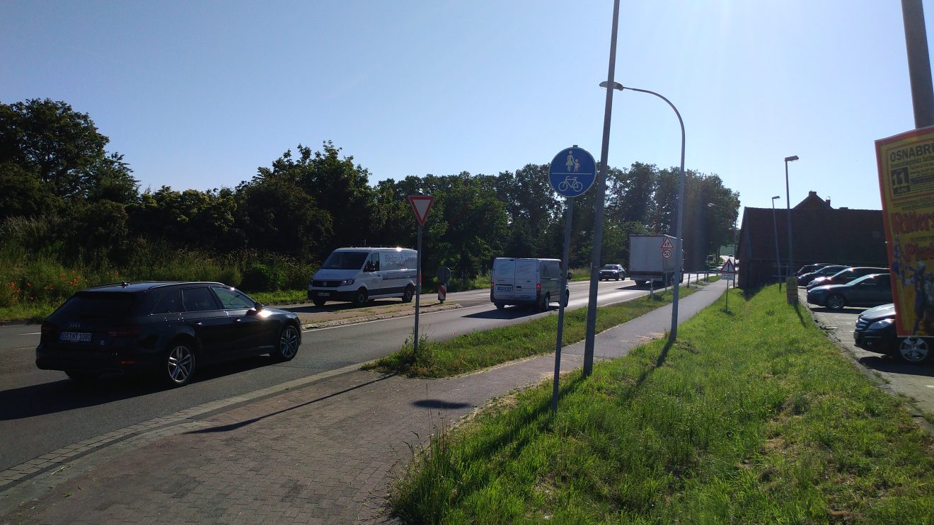 Der tägliche Verkehr auf der L 109. Foto: FDP Wallenhorst