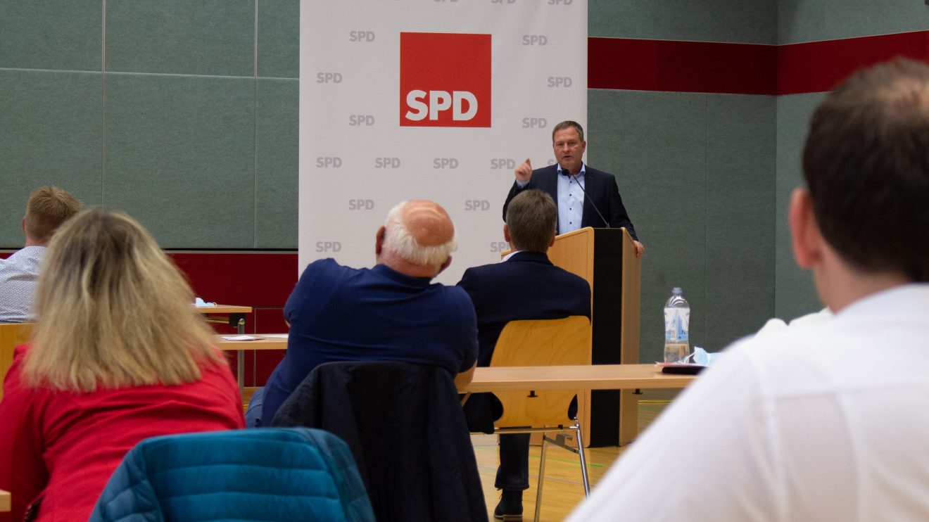 Spitzenkandidat Guido Pott stellt das Kommunalwahlprogramm vor. Foto: SPD Wallenhorst