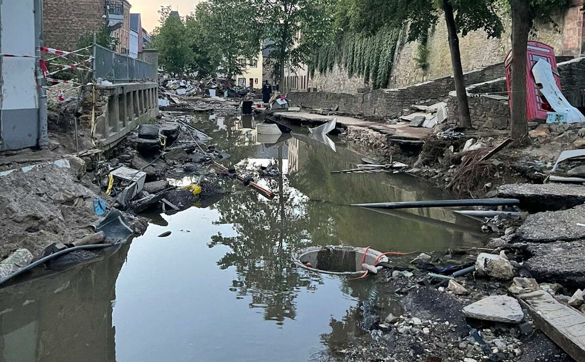 Eindrücke aus dem Hochwassergebiet. Foto: Landjugend Wallenhorst