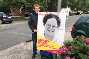 Emsiger Wahlkampfeinsatz. Foto: Daniel Eling