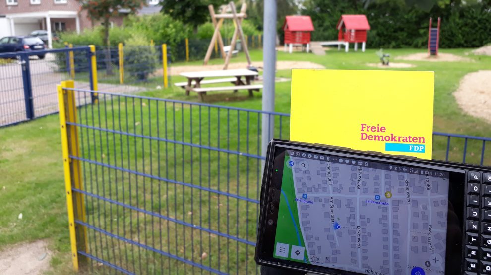 Spielplätze aktuell online finden. Foto: FDP Wallenhorst