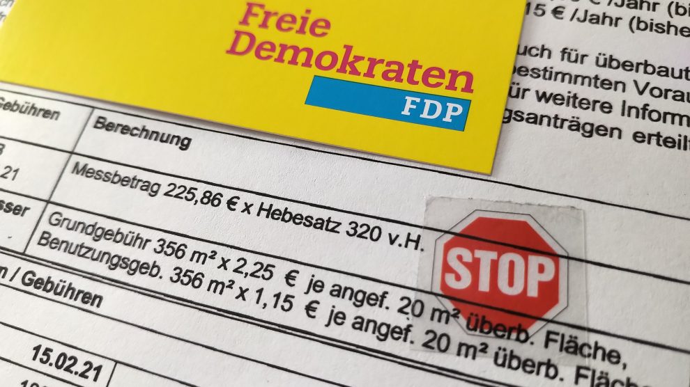 Ein klares STOP-Zeichen gegen höhere Gemeindesteuern. Symbolbild: FDP Wallenhorst