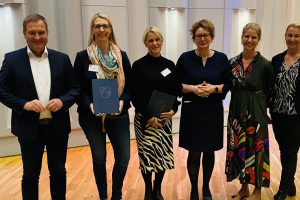 Der Landtagsabgeordnete Guido Pott, Bärbel Börger, Almut Schepers, Sozialministerin Daniela Behrens, Maike Sieverding und Annette Temmeyer (v.l.n.r.). Foto: Büro Guido Pott