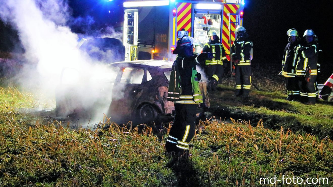 Feuerwehreinsatz in der Barlage in Wallenhorst-Hollage. Foto: Marc Dallmöller / md-foto.com