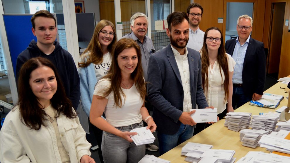 Hier laufen die Fäden zusammen: Ein Team des Landkreises Osnabrück organisiert den Zensus 2022 für die Region. Foto: Landkreis Osnabrück/Henning Müller-Detert