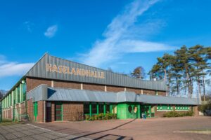 Die Haselandhalle an der Uhlandstraße in Wallenhorst-Hollage. Foto: Thomas Remme / Gemeinde Wallenhorst