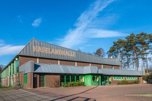 Die Haselandhalle an der Uhlandstraße in Wallenhorst-Hollage. Foto: Thomas Remme / Gemeinde Wallenhorst