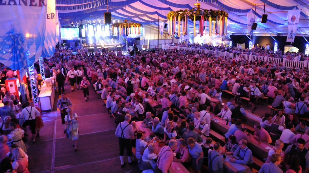 Das Festzelt wird in diesem Jahr nicht aufgebaut. Das nächste Hollager Oktoberfest soll 2023 stattfinden. Foto: Markus Boewer