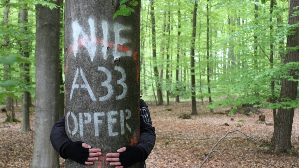 (Erste) Osnabrücker Landpartie - gegen die A33 Nord. Foto: Lili Sasse