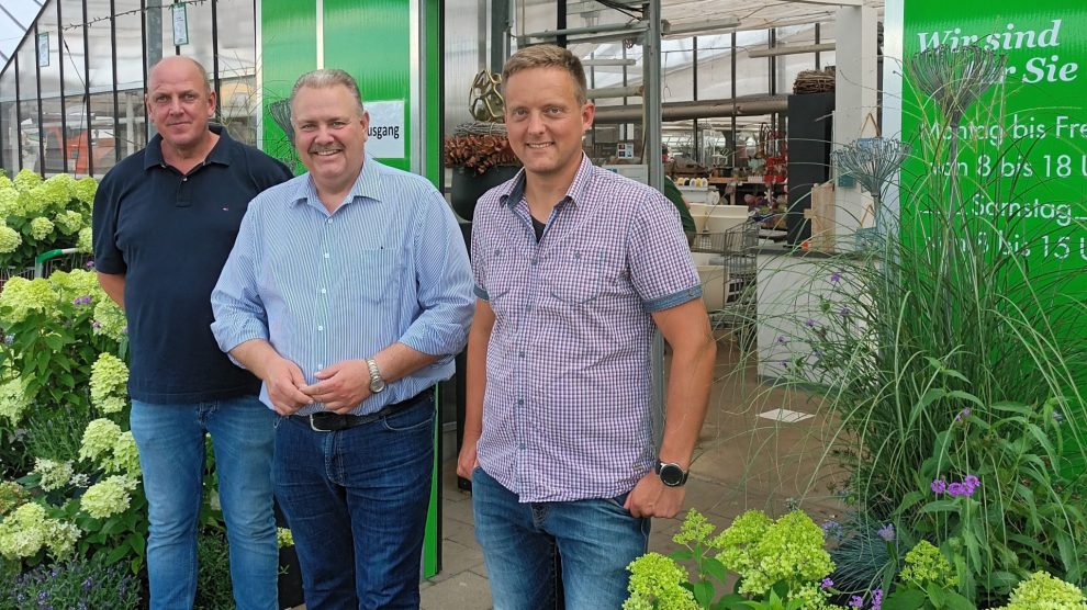 Wolfgang Haucap, CDU-Landtagskandidat Markus Kleinkauertz und Andre Butke, CDU Fraktionsvorsitzender im Wallenhorster Rat. Foto: CDU Wallenhorst