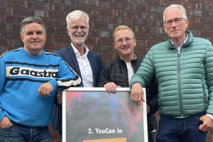 André Schwegmann, Thorsten Peters, Michael Lührmann und Manfred Gretzmann von der CDW bei der 3. Jugendkonferenz „YouCon“. Foto: CDW Wallenhorst