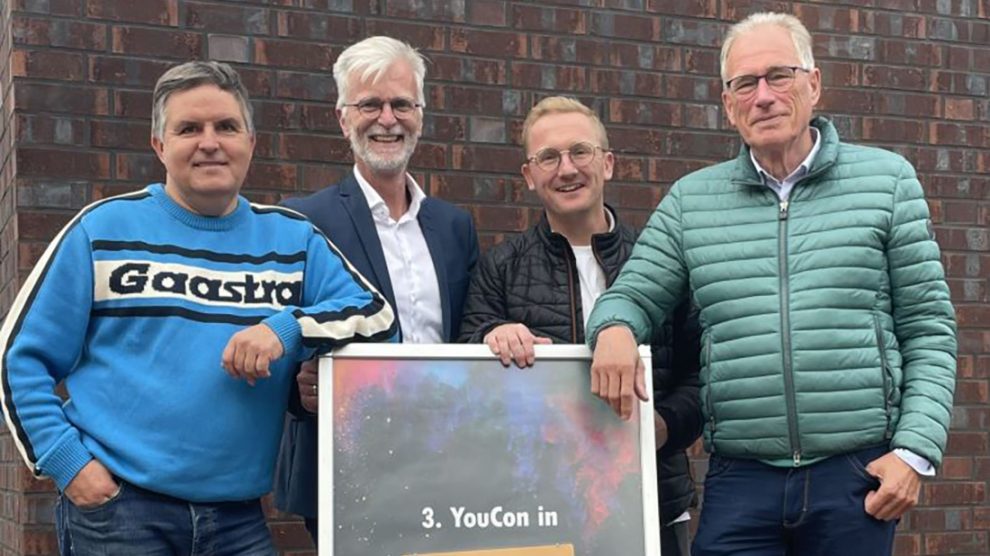 André Schwegmann, Thorsten Peters, Michael Lührmann und Manfred Gretzmann von der CDW bei der 3. Jugendkonferenz „YouCon“. Foto: CDW Wallenhorst