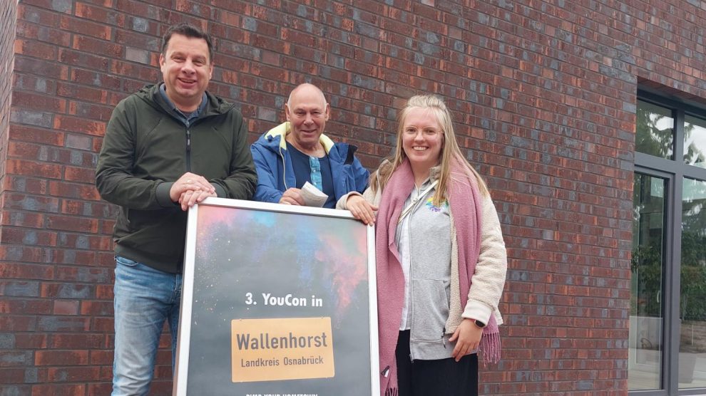 Alexander Strehl, Rüdiger Schulz und Lili Sasse von Bündnis 90 / Die Grünen bei der 3. YouCon Jugendkonferenz. Foto: Lili Sasse