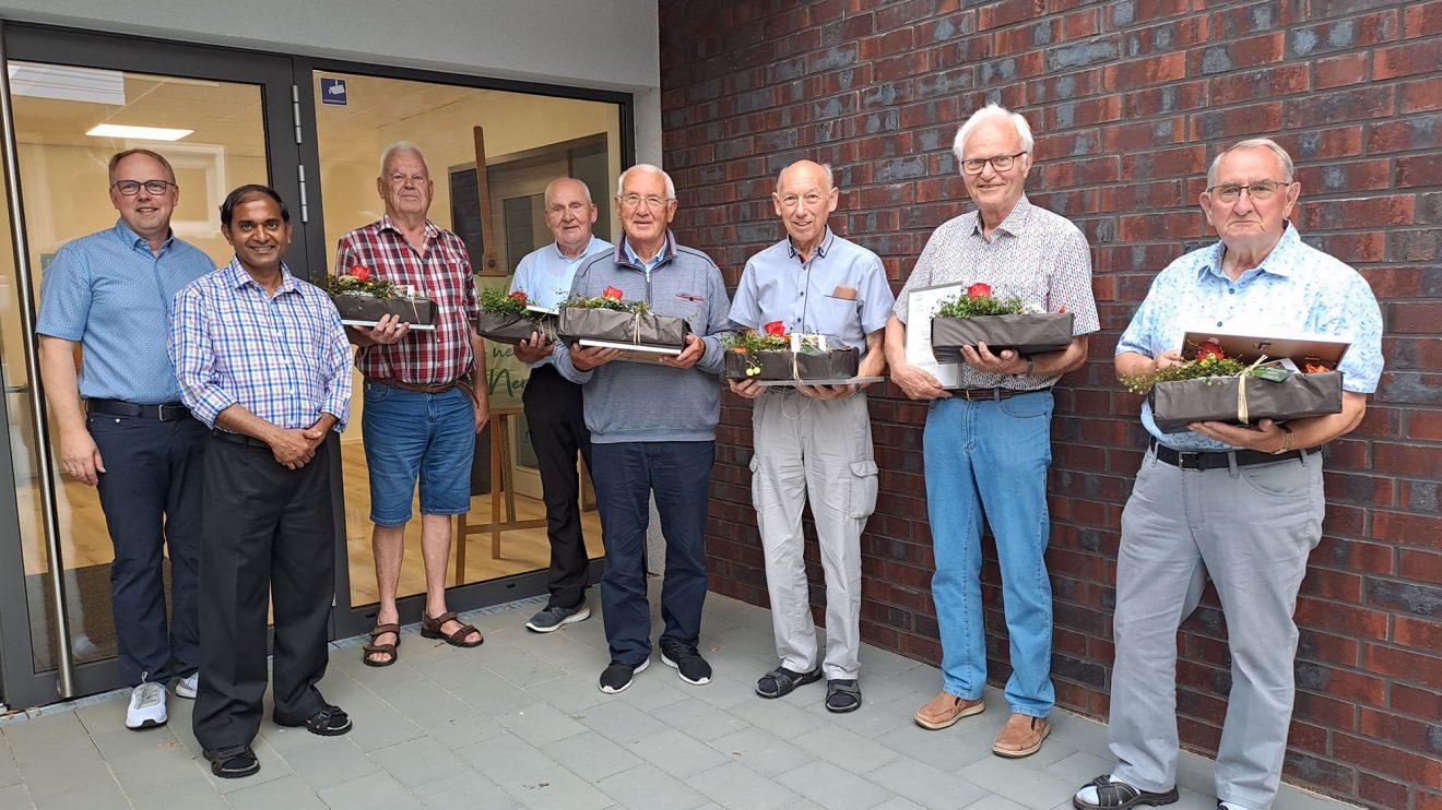 Jubilarehrungen der Kolpingsfamilie Hollage. Foto: Kolpingsfamilie Hollage