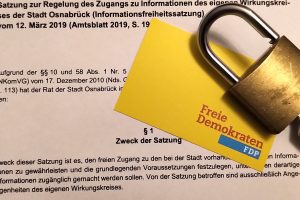 Stand Pate für die Satzung in Wallenhorst: Die Osnabrücker Satzung. Foto: FDP Wallenhorst