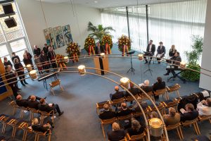 Gedenkfeier zum Volkstrauertag im Wallenhorster Ratssaal. Foto: Thomas Remme / Gemeinde Wallenhorst