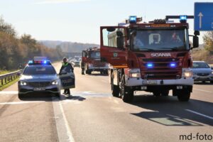 Auf der A1 kam es am Sonntag rund um Wallenhorst zu mehreren Verkehrsunfällen und Pkw-Bränden. Foto: Marc Dallmöller / md-foto.com