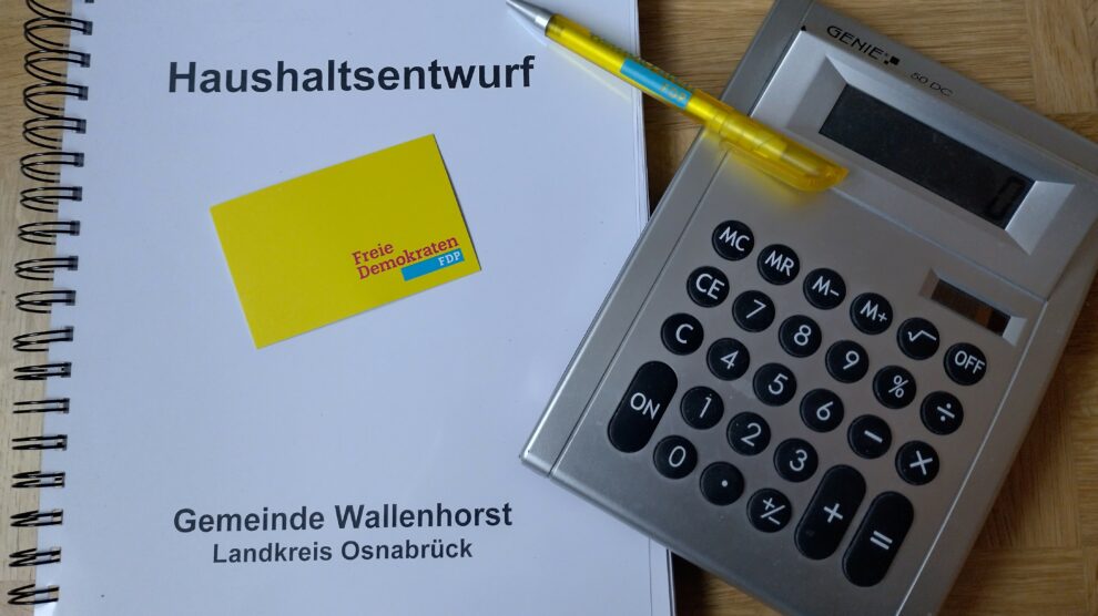 Haushaltsberatungen. Symbolbild: FDP Wallenhorst