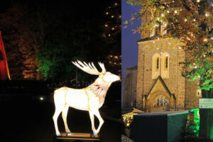 Alle Wallenhorster sind gefragt: Soll der Weihnachtsmarkt 2023 an der Hollager Mühle (links) oder an der Alexanderkirche (rechts) stattfinden? Fotos: Wir für Wallenhorst e.V.
