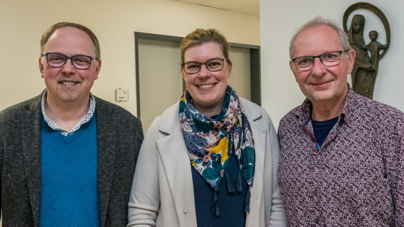 Das neue Leitungsteam der Kolpingsfamilie Hollage (von links): Heiner Placke, Martina Unland und Christian Speer. Foto: André Thöle