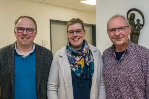 Das neue Leitungsteam der Kolpingsfamilie Hollage (von links): Heiner Placke, Martina Unland und Christian Speer. Foto: André Thöle