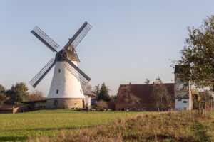 Beliebtes Ausflugsziel: die Windmühle Lechtingen. Foto: Thomas Remme / Gemeinde Wallenhorst