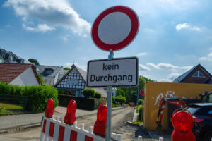 Kanalbauarbeiten am Haupthügel. Foto: Thomas Remme / Gemeinde Wallenhorst