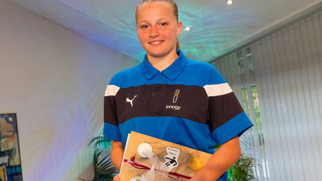 Platz 1 bei den Sportlerinnen: Lilly Bartke. Foto: André Thöle / Gemeinde Wallenhorst