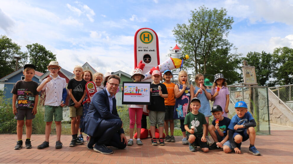 Unser Bildmotiv zeigt die Gewinnerklasse der Katharinaschule Wallenhorst. Foto: VOS