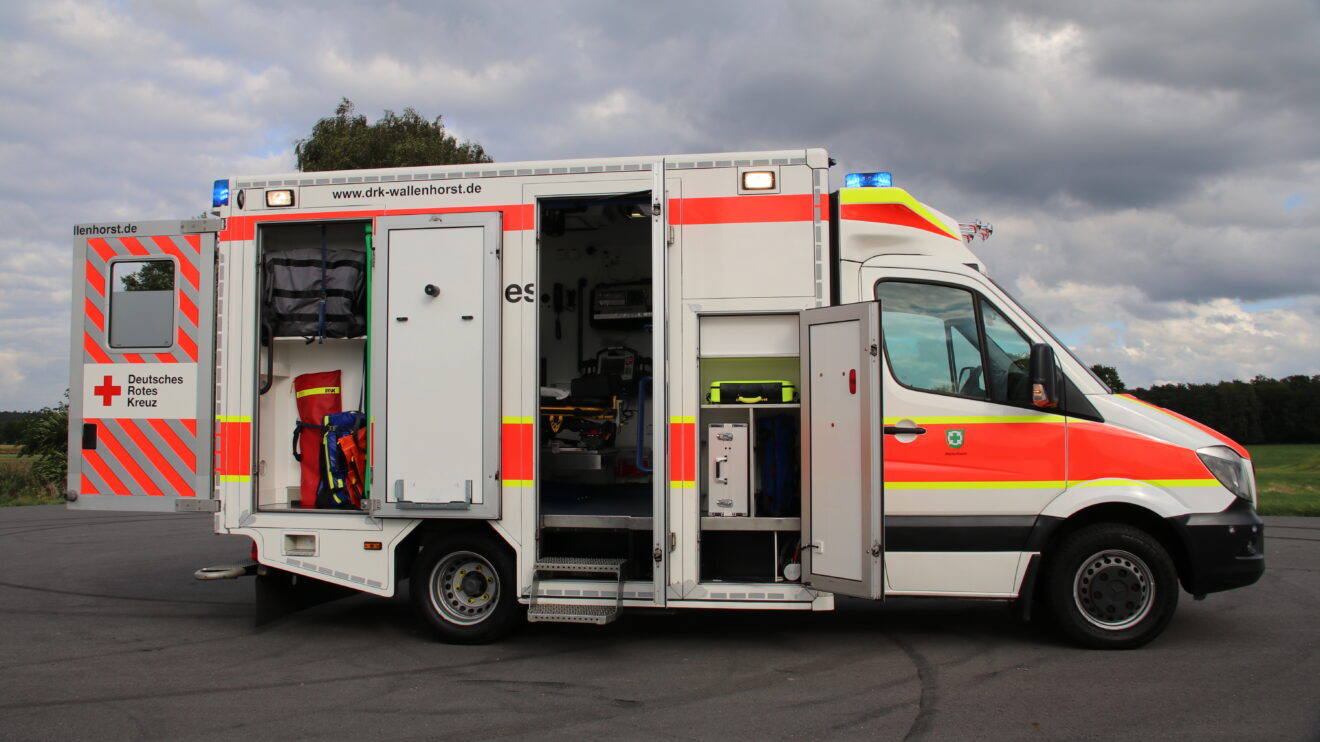 Der neue Rettungswagen (RTW) des DRK Wallenhorst. Foto: Marc Dallmöller