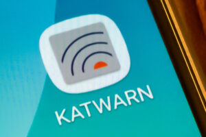 Der Landkreis Osnabrück nutzt für Warn- und Schulausfallmeldungen die App KATWARN. Foto: André Thöle / Gemeinde Wallenhorst