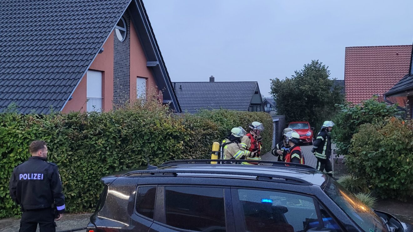 Einsatz der Feuerwehr an der Köpenicker Straße in Wallenhorst. Foto: Marc Dallmöller / md-foto.com