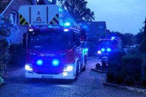 Einsatz der Feuerwehr an der Köpenicker Straße in Wallenhorst. Foto: Marc Dallmöller / md-foto.com