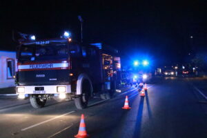 Feuerwehreinsatz in Lechtingen an der Osnabrücker Straße. Foto: Marc Dallmöller