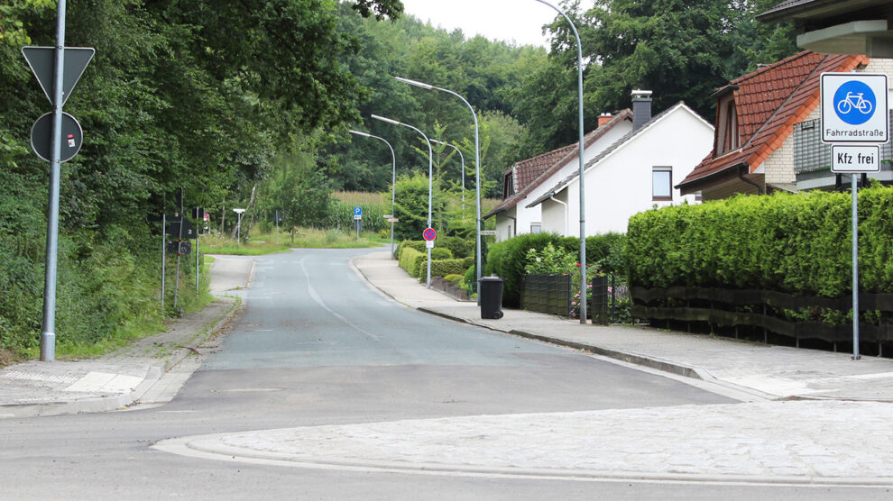 Auf der Fahrradstraße in Lechtingen wurde drei Stunden lang „geblitzt“. Jedes vierte Fahrzeug war zu schnell. Älteres Archivfoto: Wallenhorster.de