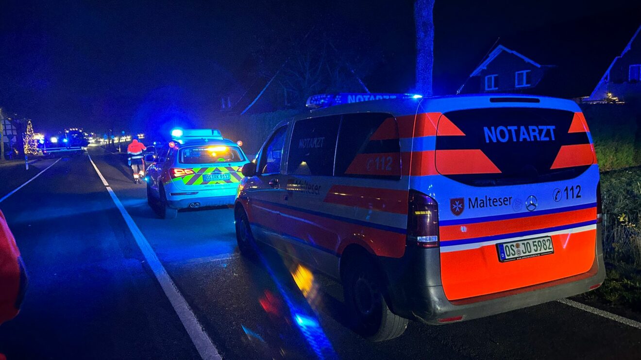 Am Donnerstagnachmittag ereignete sich ein schwerer Verkehrsunfall auf der Engter Straße in Wallenhorst. Foto: Marc Dallmöller / md-foto.com