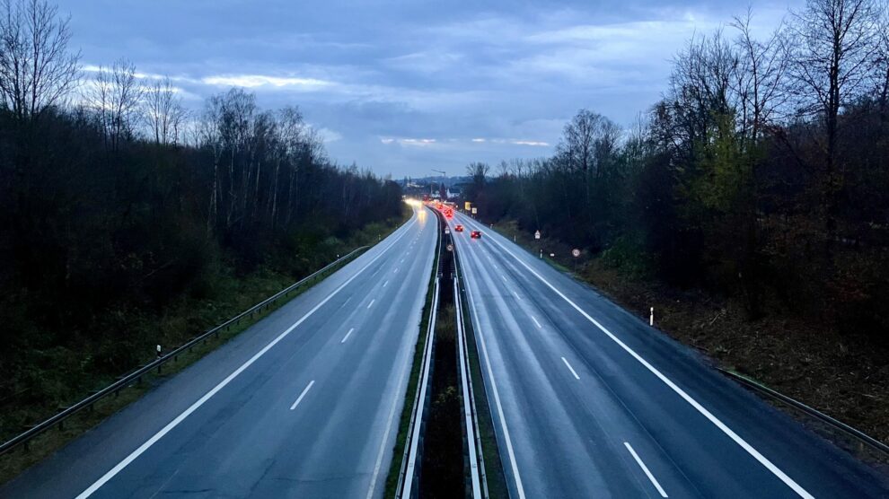 Freie Fahrt auf der B 68 zwischen Wallenhorst und Osnabrück. Foto: NLStBV