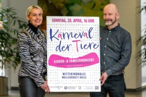 Margret Terglane und Jens Petering laden seitens der Gemeinde Wallenhorst herzlich zum Kinder- und Familienkonzert ein. Foto: Gemeinde Wallenhorst