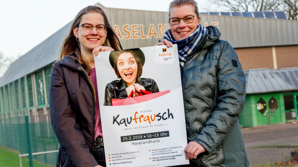 Janina Bode und Martina Unland organisieren „Kolpings Kaufrausch“. Foto: André Thöle