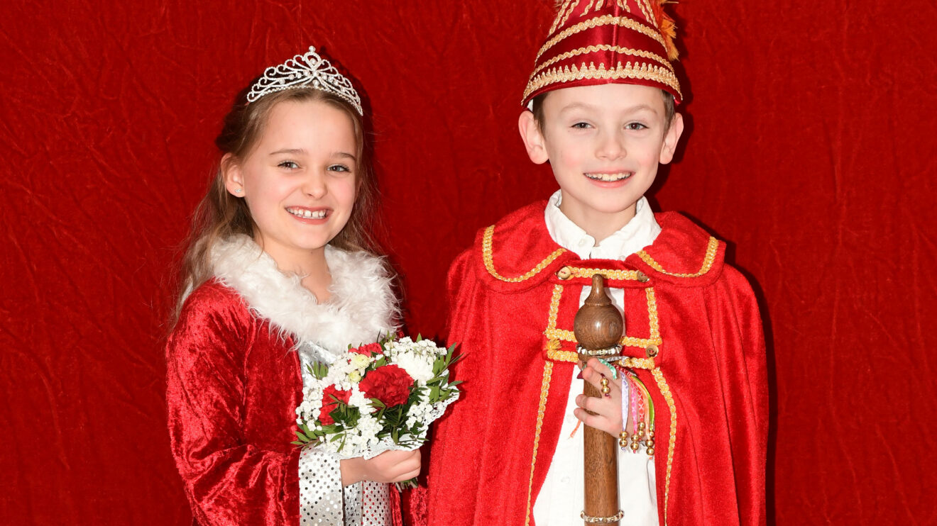 Prinz Tim I. und Prinzessin Merle I. (Tim Schaber und Merle Rotert). Foto: Kurt Flegel / Kolpingsfamilie Hollage