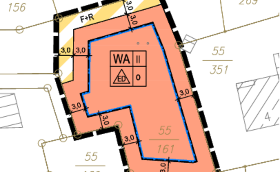 Ausschnitt des Bebauungsplans. Foto/Ausschnitt: Gemeinde Wallenhorst