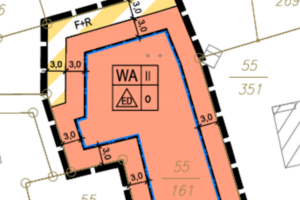 Ausschnitt des Bebauungsplans. Foto/Ausschnitt: Gemeinde Wallenhorst